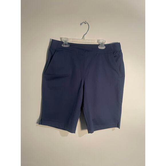 NWT Vineyard Vines Slim Pull-On Bermuda Shorts in Blue Blazer Size Medium - Picture 1 of 10